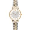 Montre femme Emporio Armani Gianni Bar 32 mm réf. AR8031, cadran blanc, mouvement quartz – vue de face | Horlova Maroc