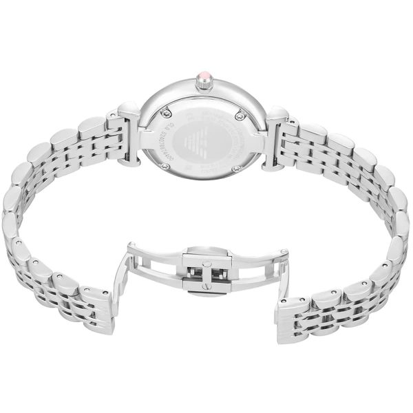 Montre femme Emporio Armani Gianni Bar réf. AR11686, mouvement quartz, boîtier 36 mm, acier inoxydable – deuxième vue