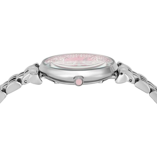 Montre femme Emporio Armani Gianni Bar réf. AR11686, mouvement quartz, boîtier 36 mm, acier inoxydable – troisième vue