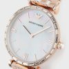 Montre femme Emporio Armani Gianni Bar réf. AR11294, mouvement quartz, acier inoxydable – troisième vue