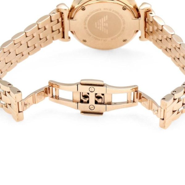 Montre femme Emporio Armani Gianni Bar réf. AR11294, mouvement quartz, acier inoxydable – quatrième vue