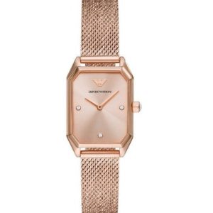 Montre femme Emporio Armani Gioia réf. AR11347, mouvement quartz, boîtier 24 mm, acier inoxydable – vue principale, Horlova Maroc