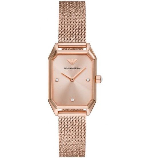 Montre femme Emporio Armani Gioia réf. AR11347, mouvement quartz, boîtier 24 mm, acier inoxydable – vue principale, Horlova Maroc