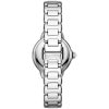 Montre femme Emporio Armani Mia 32 mm réf. AR11596, cadran blanc, bracelet acier – vue de trois-quarts
