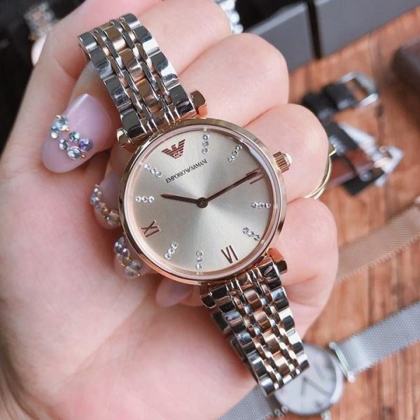 Montre femme Emporio Armani Mia réf. AR11643, mouvement quartz, boîtier 34 mm, acier inoxydable, étanche 30 m – deuxième vue
