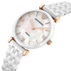 Montre femme Emporio Armani Ontre 32 mm réf. AR1486, cadran blanc, mouvement quartz – autre angle