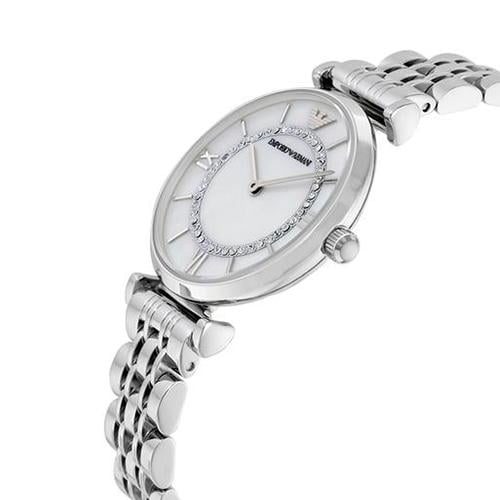 Montre femme Emporio Armani Retro réf. AR1908, mouvement quartz, acier inoxydable – quatrième vue