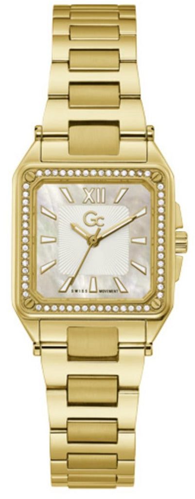 Montre femme Gc réf. Y85001L1MF, mouvement quartz, boîtier 28 mm, acier inoxydable, verre minéral – vue principale, Horlova Maroc