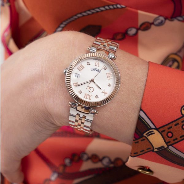 Montre femme Gc réf. Z01003L1MF, mouvement quartz, boîtier 34 mm – vue principale, Horlova Maroc