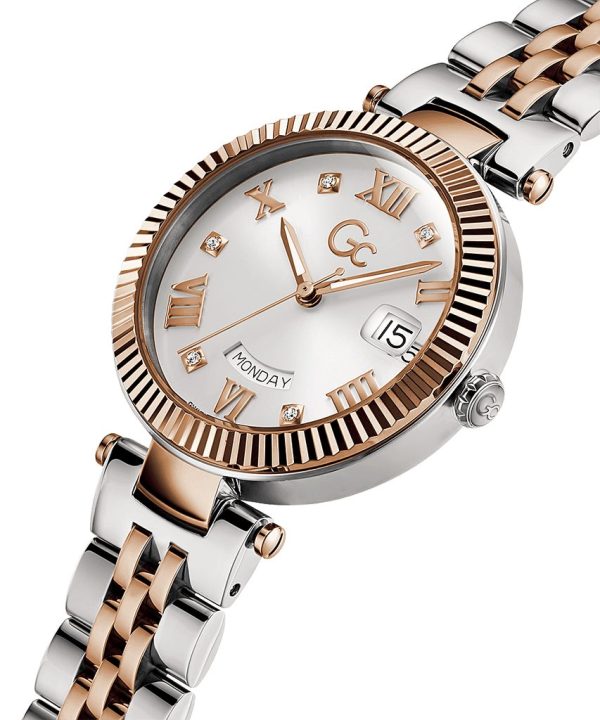 Montre femme Gc réf. Z01003L1MF, mouvement quartz, boîtier 34 mm – deuxième vue – Horlova Maroc