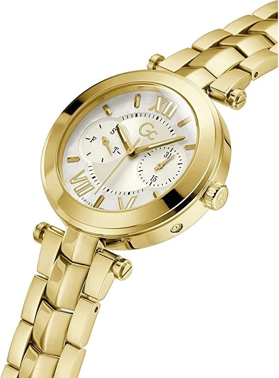 Montre femme Gc réf. Y92002L1MF, chronographe quartz, boîtier 36,5 mm, acier inoxydable, verre minéral – vue principale, Horlova Maroc