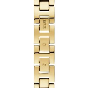 Montre femme Guess 28 mm réf. W1030L2, bracelet acier, mouvement quartz – vue de trois-quarts