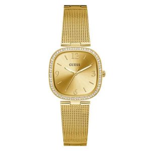 Montre femme Guess 32 mm réf. GW0354L2, bracelet acier, mouvement quartz – vue de face | Horlova Maroc