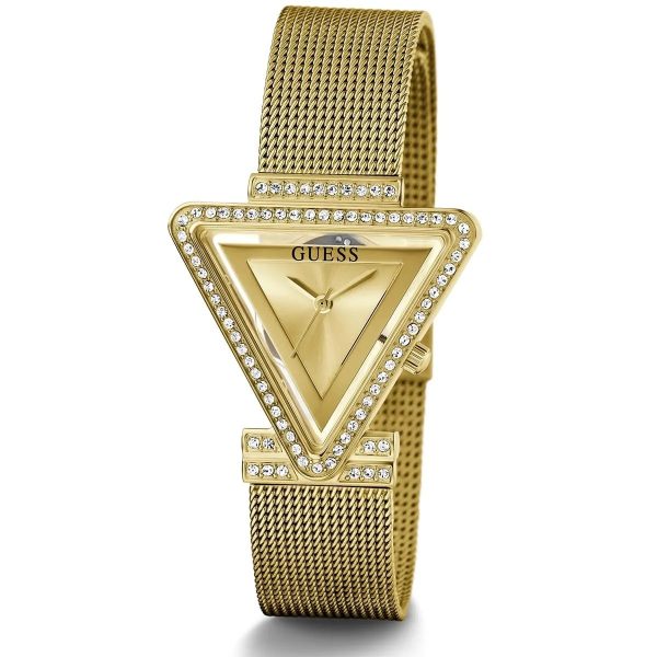 Montre femme Guess réf. GW0508L2, mouvement quartz, boîtier 34 mm, acier inoxydable – troisième vue