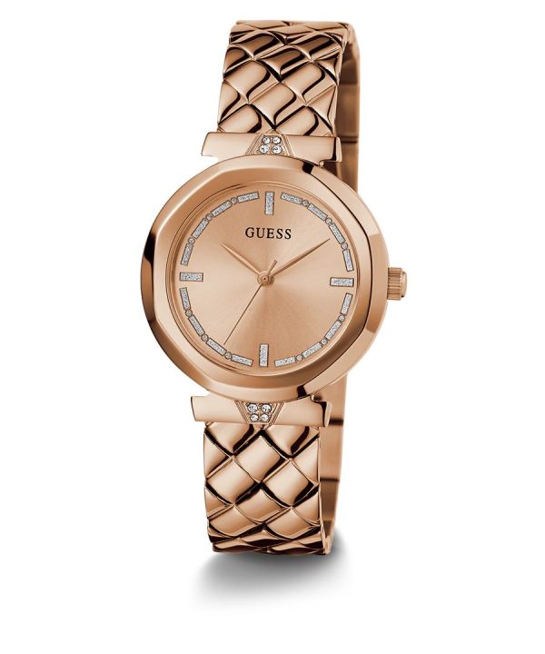 Montre femme Guess réf. GW0613L3, boîtier 34 mm, acier inoxydable, verre minéral, étanche 30 m – deuxième vue