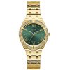 Montre femme Guess 36 mm réf. GW0033L8, bracelet acier, mouvement quartz – vue de face | Horlova Maroc