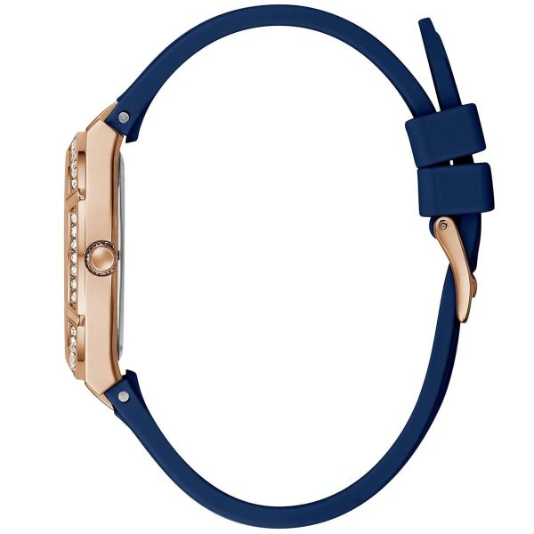 Montre femme Guess réf. GW0034L4, mouvement quartz, boîtier 36 mm, caoutchouc – quatrième vue