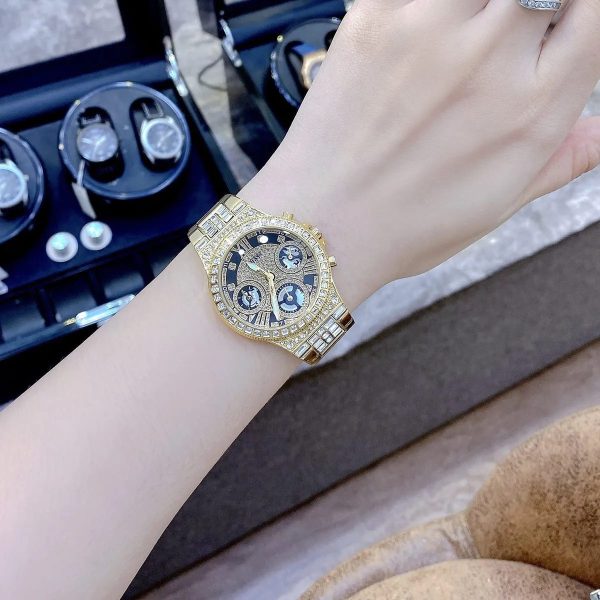 Montre femme Guess réf. GW0320L5, mouvement quartz, boîtier 36 mm, acier inoxydable – vue principale, Horlova Maroc