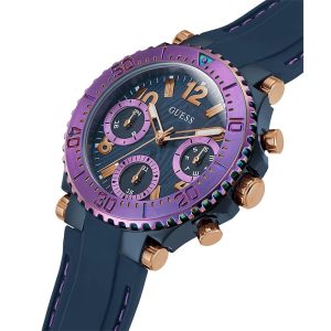 Montre femme Guess réf. GW0466L2, mouvement quartz, boîtier 36 mm, silicone – deuxième vue