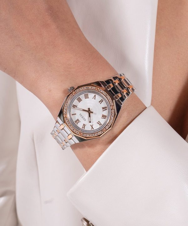 Montre femme Guess réf. GW0770L5, mouvement quartz, boîtier 36 mm, acier inoxydable, verre minéral – vue principale, Horlova Maroc