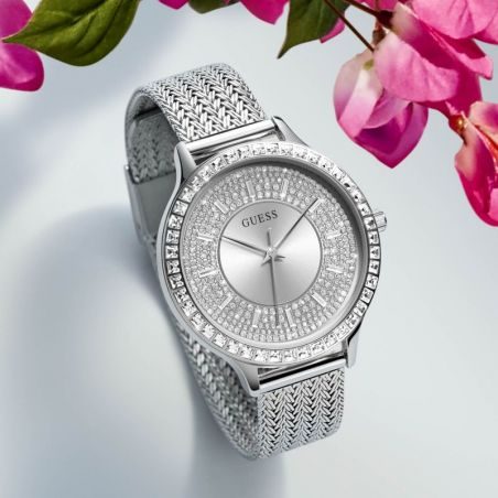 Montre femme Guess réf. GW0402L1, boîtier 38 mm, acier inoxydable, verre minéral, étanche 30 m – quatrième vue