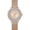 Montre femme Guess 38 mm réf. GW0402L3, bracelet acier, mouvement quartz – vue de face | Horlova Maroc