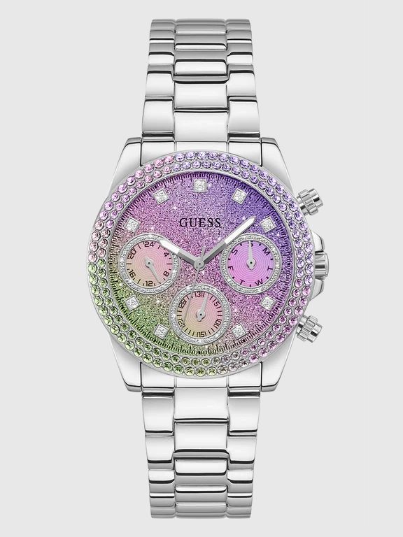 Montre femme Guess réf. GW0483L1, chronographe quartz, boîtier 38 mm, acier inoxydable – deuxième vue