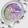 Montre femme Guess réf. GW0483L1, chronographe quartz, boîtier 38 mm, acier inoxydable – troisième vue