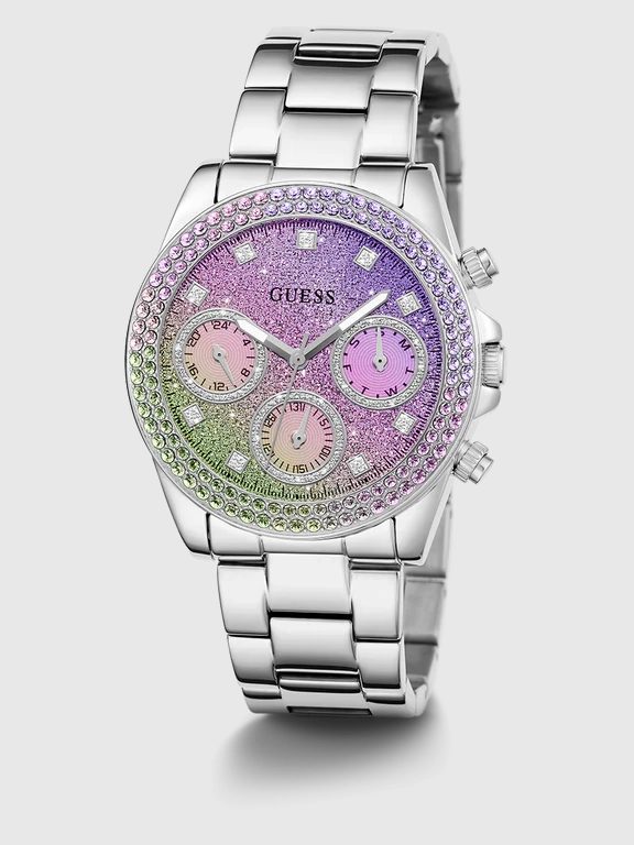 Montre femme Guess réf. GW0483L1, chronographe quartz, boîtier 38 mm, acier inoxydable – quatrième vue