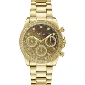 Montre femme Guess réf. GW0483L2, mouvement quartz, boîtier 38 mm, acier inoxydable – vue principale, Horlova Maroc