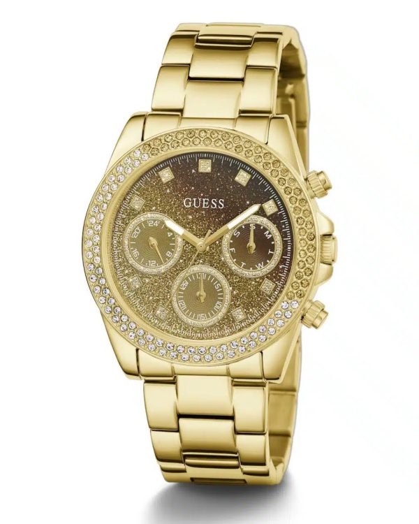 Montre femme Guess réf. GW0483L2, mouvement quartz, boîtier 38 mm, acier inoxydable – troisième vue
