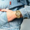 Montre femme Guess réf. GW0464L2, mouvement quartz, boîtier 40 mm, acier inoxydable – vue principale, Horlova Maroc
