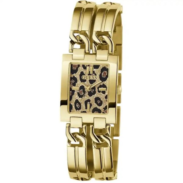 Montre femme Guess 45 mm réf. GW0807L2, bracelet acier, mouvement quartz – vue de trois-quarts