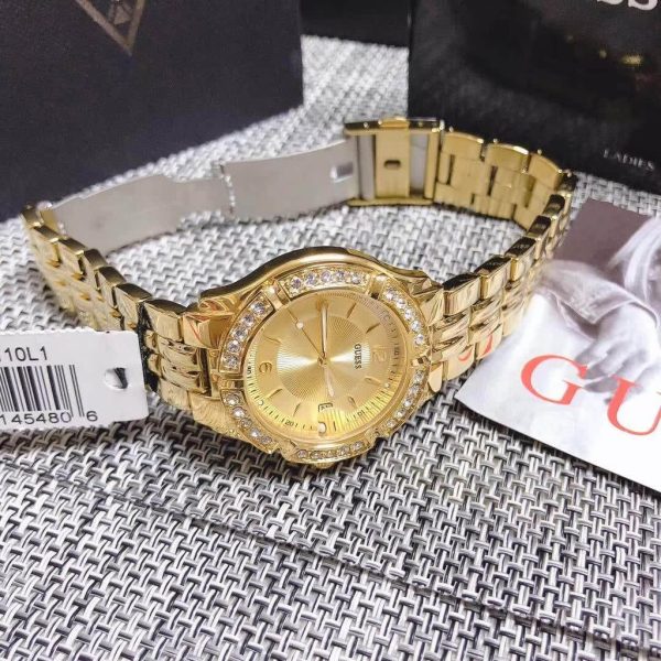 Montre femme Guess réf. W85110L1, mouvement quartz, boîtier 45 mm, acier inoxydable, étanche 100 m – vue principale, Horlova Maroc