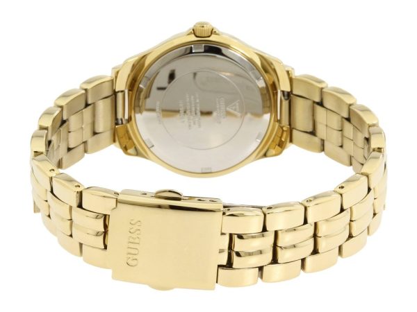 Montre femme Guess réf. W85110L1, mouvement quartz, boîtier 45 mm, acier inoxydable, étanche 100 m – troisième vue