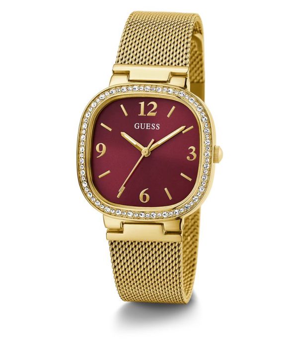 Montre femme Guess Adran réf. GW0354L4, mouvement quartz, boîtier 32 mm, acier inoxydable, étanche 30 m – vue principale, Horlova Maroc