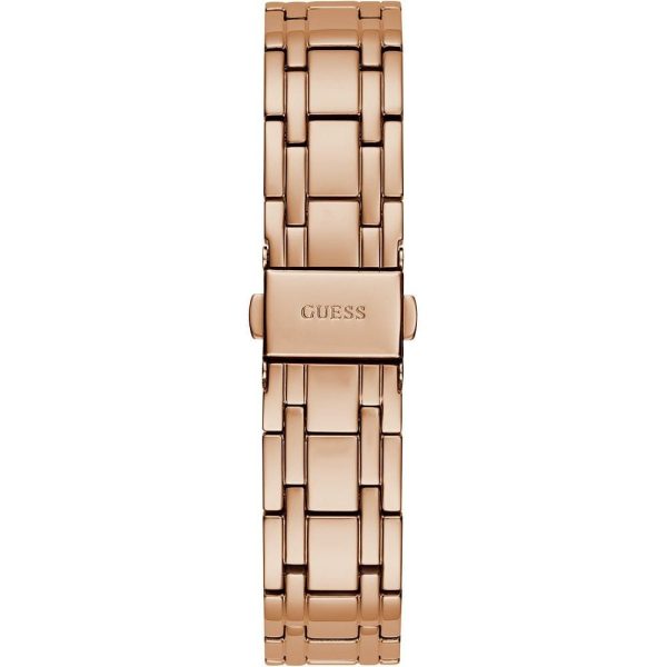 Montre femme Guess Allara 36 mm réf. GW0604L3, bracelet acier, mouvement quartz – vue de trois-quarts