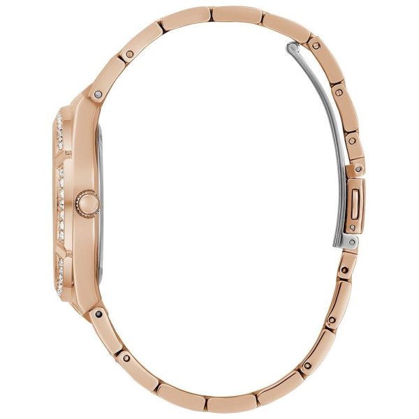 Montre femme Guess Allara 36 mm réf. GW0604L3, bracelet acier, mouvement quartz – autre angle