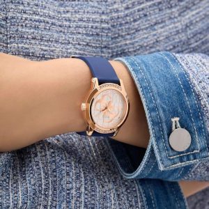Montre femme Guess Annette réf. GW0860L2, mouvement quartz, boîtier 36 mm, silicone, étanche 30 m – vue principale, Horlova Maroc