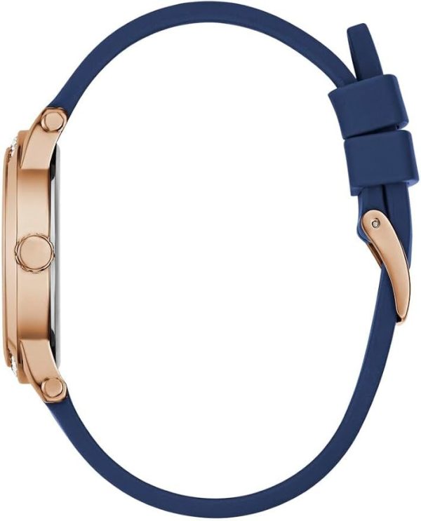 Montre femme Guess Annette réf. GW0860L2, mouvement quartz, boîtier 36 mm, silicone, étanche 30 m – quatrième vue
