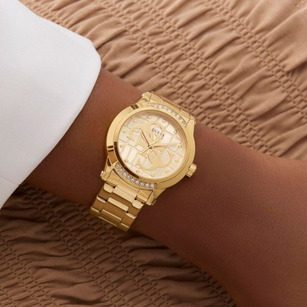Montre femme Guess Annette réf. GW0861L2, mouvement quartz, boîtier 36 mm, acier inoxydable, étanche 30 m – quatrième vue