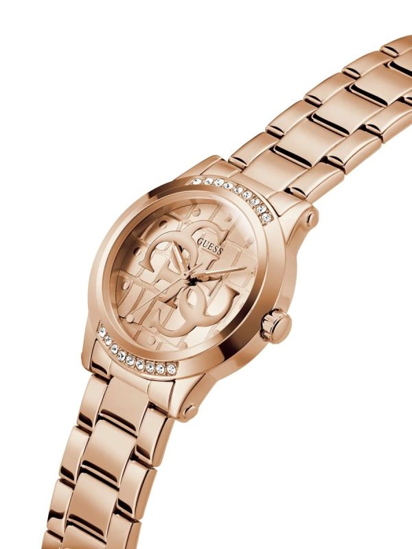Montre femme Guess Annette réf. GW0861L3, mouvement quartz, boîtier 36 mm, acier inoxydable, étanche 30 m – troisième vue