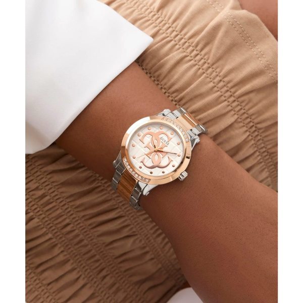 Montre femme Guess Annette Multicolore réf. GW0861L5, mouvement quartz, boîtier 36 mm, acier inoxydable, étanche 30 m – quatrième vue
