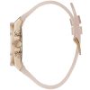 Montre femme Guess Athena 39 mm réf. GW0409L3, cadran rose, bracelet silicone – vue rapprochée