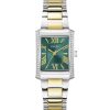 Montre femme Guess Bonnie 27 mm réf. GW0874L2, cadran vert, bracelet acier, mouvement quartz – vue de face | Horlova Maroc