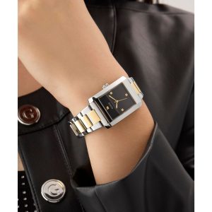 Montre femme Guess Bonnie réf. GW0876L3, mouvement quartz, boîtier 27 mm, acier inoxydable, verre minéral – vue principale, Horlova Maroc