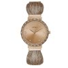 Montre femme Guess Chiffon 36 mm réf. GW1083L3, bracelet acier, mouvement quartz – vue de face | Horlova Maroc