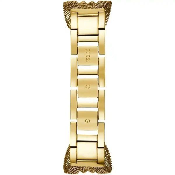 Montre femme Guess Chiffon 38 mm réf. W1083L2, cadran doré, bracelet acier, mouvement quartz – autre angle