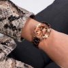 Montre femme Guess Cosmic réf. GW0465L2, chronographe quartz, boîtier 36 mm, acier inoxydable, verre minéral – vue principale, Horlova Maroc