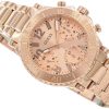 Montre femme Guess Cosmic réf. GW0465L2, chronographe quartz, boîtier 36 mm, acier inoxydable, verre minéral, étanche 30 m – quatrième vue